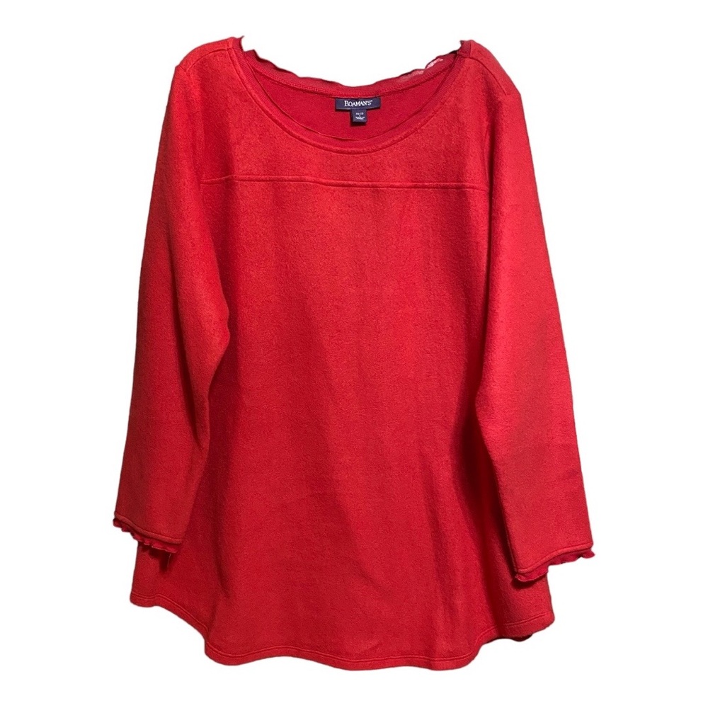 Roaman’s Soft Cozy Holiday Tunic Top L 18-20